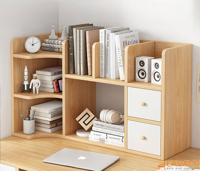Kệ sách mini kết hợp ngăn kéo