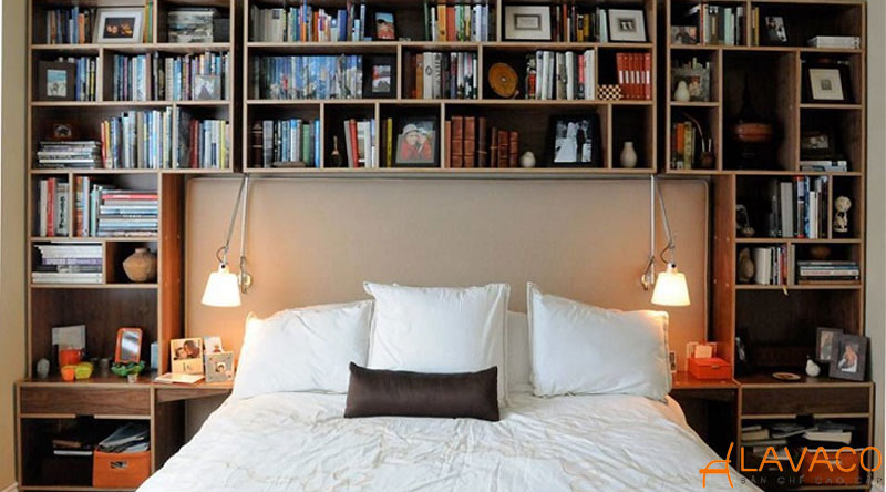 Lợi ích khi đặt giá sách trong phòng ngủ