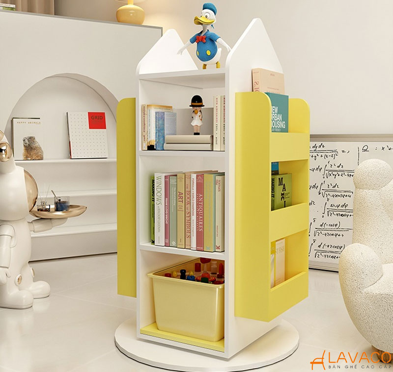 Kệ sách xoay hình ngôi nhà