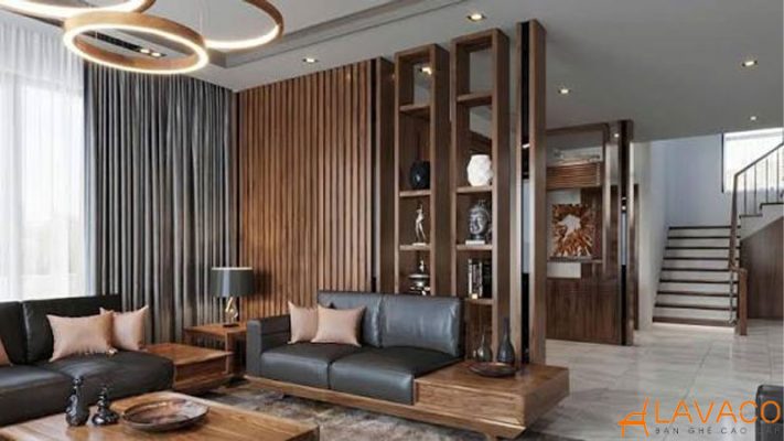 Mẫu vách kệ gỗ trang trí hiện đại, tối giản