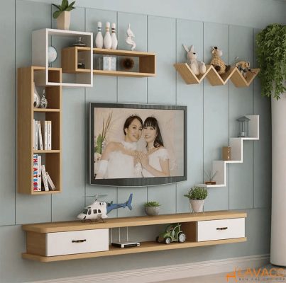 Kệ treo tường thông minh cho phòng khách