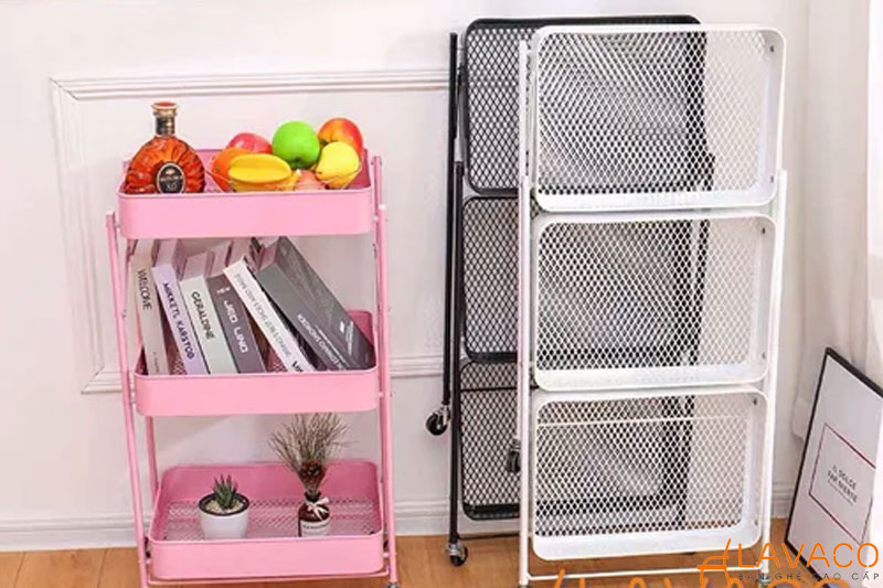 Kệ sách di chuyển có bánh xe