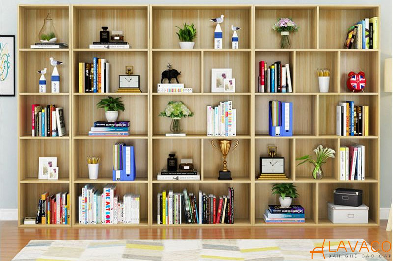 Nghệ thuật bài trí kệ sách trong phòng khách